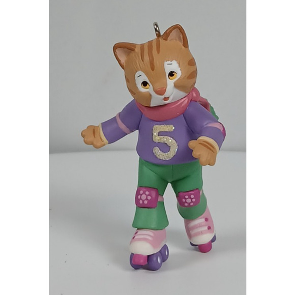 My Fifth Christmas 5th Girl Cat Hallmark Ornament 2007 - Picture 5 of 11